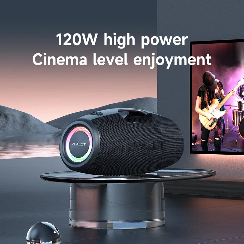 Zealot-S78 120W Bluetooth Speaker Output Power Bluetooth Speaker with Excellent Bass Performance HiFi Speaker