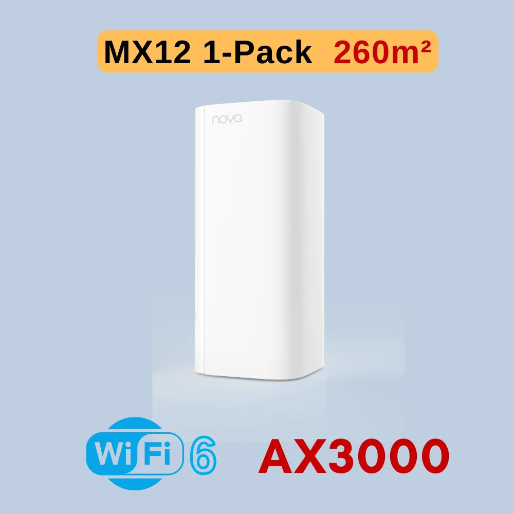 Tenda AX3000 WiFi6 Mesh System EX/MX12 Wireless Router Wi-Fi6 Mesh WiFi Router up to 7000 sq.ft. Wifi Range Extender WIFI 6 Mesh