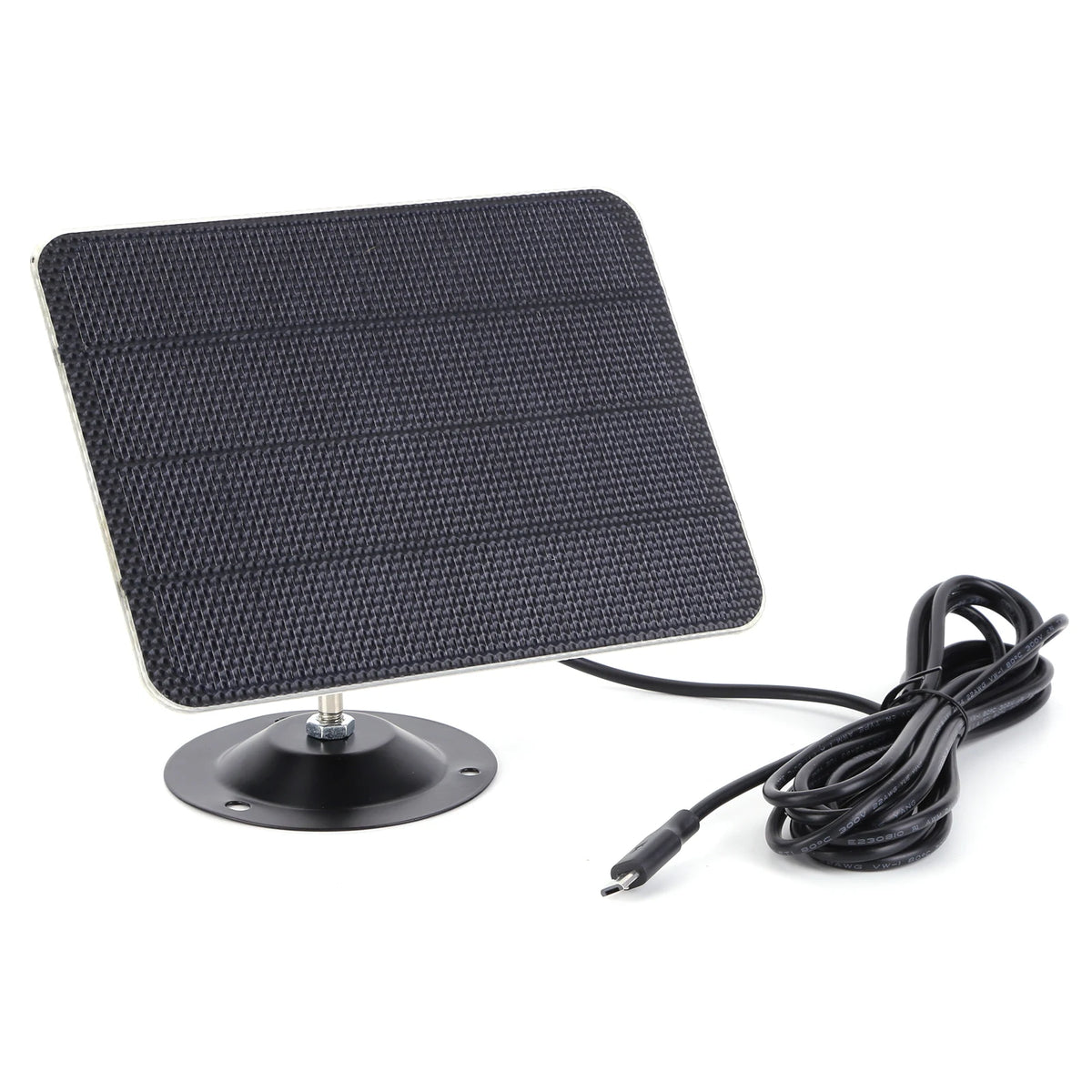 10W 5V Solar Panel IP Security Camera Charger USB-C Port Monocrystalline Portable Solar Panel Waterproof Lights