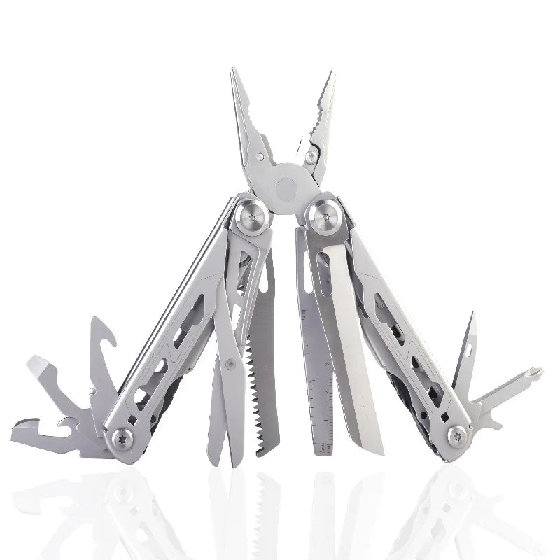 17 In 1 Mini Folding EDC Multitool Screwdriver Pliers File Ruler Foldable Plier Multi Functional Tool Outdoor Hand Tool Set
