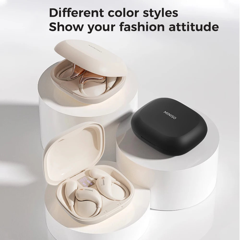 MINISO X33 Bluetooth Headphones AI Smart Translation Open-Ear Wireless Earbuds 50Hour Battery Life Noise Cancellation For Music