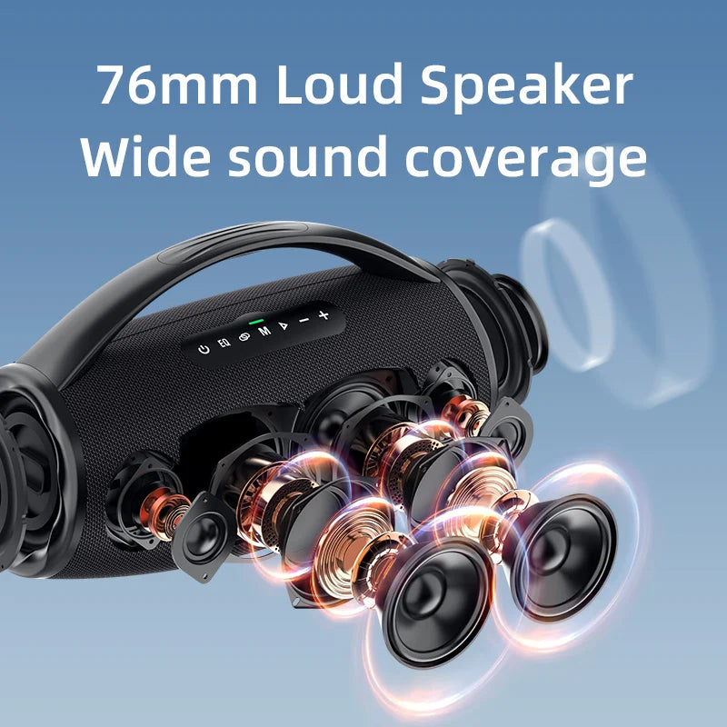 Zealot-S97 Mic Bluetooth Speaker with Wireless Microphone, Portable Loud Party Bluetooth Speaker Full Range Drivers/Deep Bass
